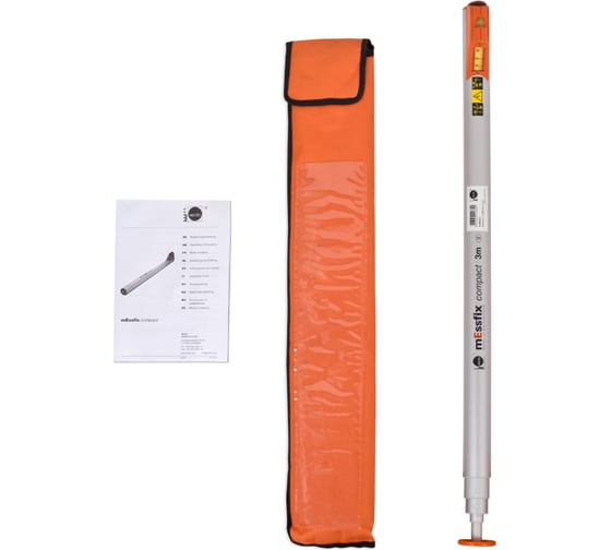 Рейка, веха, линейка измерительная телескопическая mEssfix compact 3 м NEDO F380211