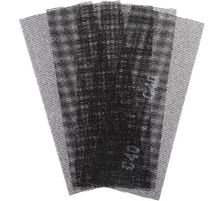 Сетка абразивная PRO, водостойкая, карбид кремния, 115x280 мм, Р40, 5 шт ТУНДРА 1857953