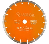 Диск алмазный сегментный Basic Universal по железобетону 230х22.23 мм Solga Diamant 128S6230