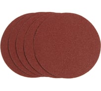 Круг абразивный шлифовальный под липучку 180 мм, Р40, 5 шт ТУНДРА 9422572