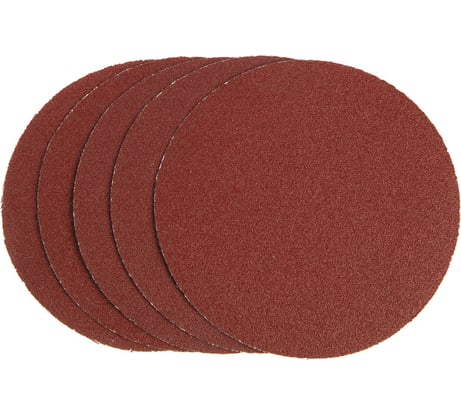 Круг абразивный шлифовальный под липучку 150 мм, Р80, 5 шт ТУНДРА 9422558