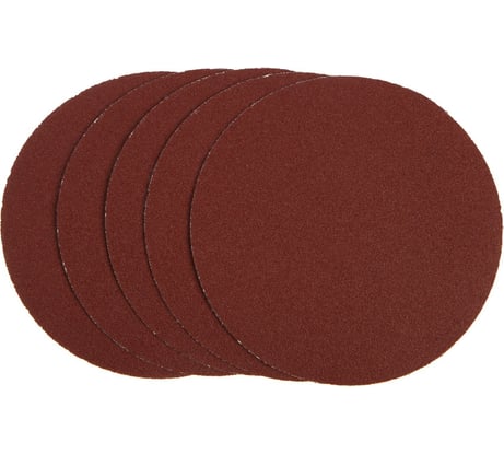 Круг абразивный шлифовальный под липучку 150 мм, Р100, 5 шт ТУНДРА 9422559