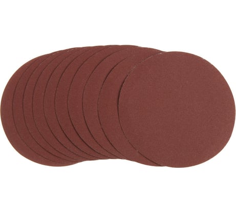 Круг абразивный шлифовальный под липучку 115 мм, Р180, 10 шт ТУНДРА 9422555