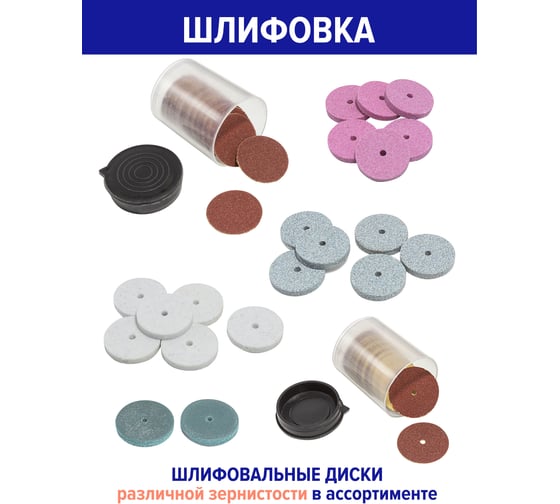 Набор аксессуаров для мини-дрелей 276 предметов в пластиковом кейсе Forsage F-GSK276