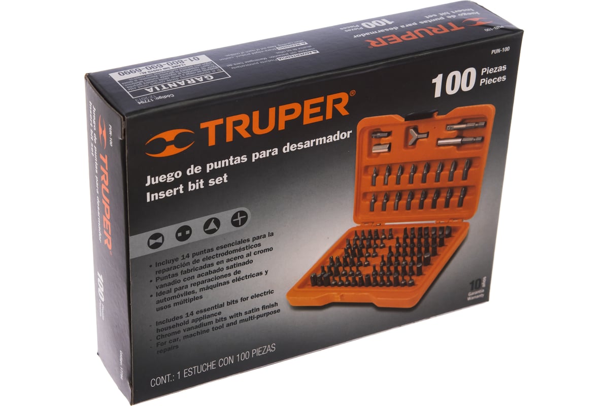 Juego Puntas 100 Pz Truper 17794