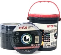 Круг отрезной по металлу 125x1x22.2 мм, 100 шт, ведро MTE 2669230012