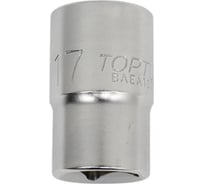 Головка торцевая 6-гранная 17 мм, 1/2"DR TOPTUL BAEA1617