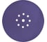 Диск шлифовальный Purple Film на пленочной основе 8+1 отв., 225 мм, Р40, 5 шт Abraforce 165489 4
