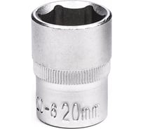 Головка короткая торцевая 6-гранная 20 мм, 1/2"DR Станкоимпорт CS-12.10.20-6