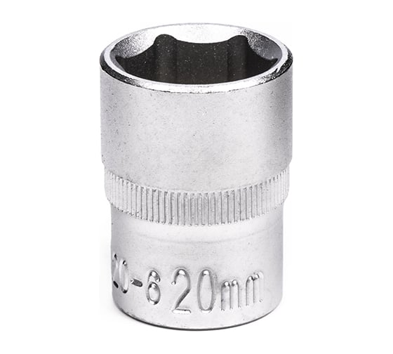 Головка короткая торцевая 6-гранная 20 мм, 1/2"DR Станкоимпорт CS-12.10.20-6 1