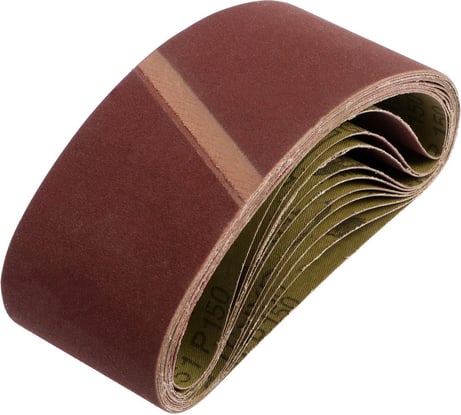 Лента абразивная бесконечная на тканевой основе, 75x457 мм, Р150, 10 шт ТУНДРА 1875474