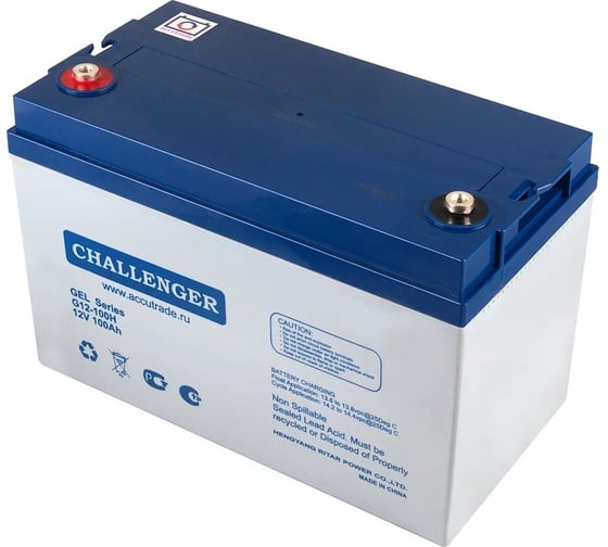 Батарея аккумуляторная 12В, 100Ач CHALLENGER G12-100H