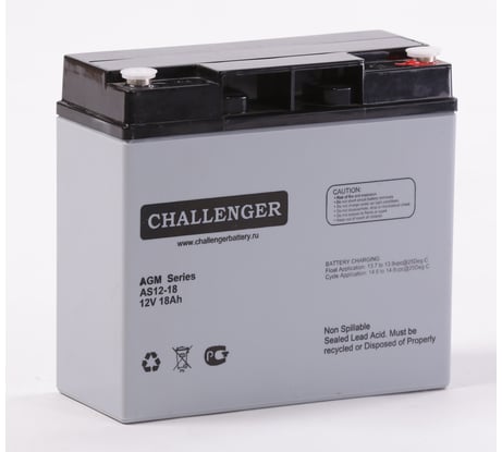 Батарея аккумуляторная 12В, 18Ач CHALLENGER AS12-18