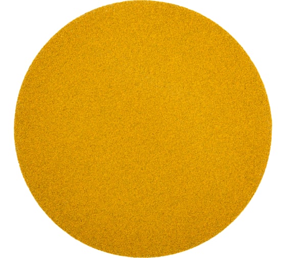 Круг абразивный шлифовальный под липучку Yellow Sandpaper P80, 150 мм, без отверстий, 25 шт Elsilber EL-AYS0080 1