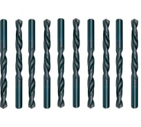 Сверло по металлу HSS, DIN 338, 9.1x81x125 мм, 10 шт Fortis 10 010 342