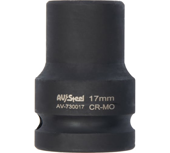 Головка ударная шестигранная 17мм, 3/4DR AV Steel AV-730017
