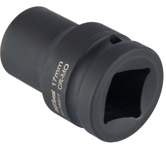 Головка ударная шестигранная 17мм, 3/4DR AV Steel AV-730017