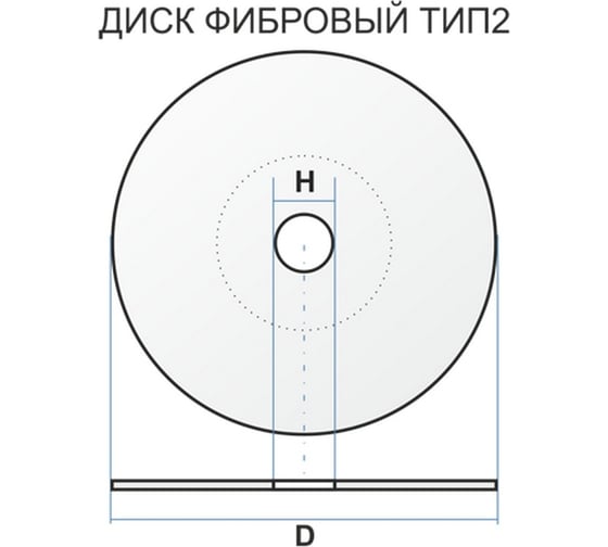 Фибровый диск тип 2 150х22.23 мм, A 80, 80 м/с Луга 4603347193440