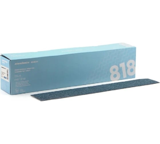 Полоска шлифовальная на сетчатой основе 818 Blue net (70x400 мм, P240, 5 шт) SANDWOX 818.70.40.240.05 1