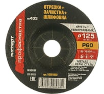 Круг лепестковый торцевой по металлу (125х22.2 мм; P60) для Профоснастка 10301003