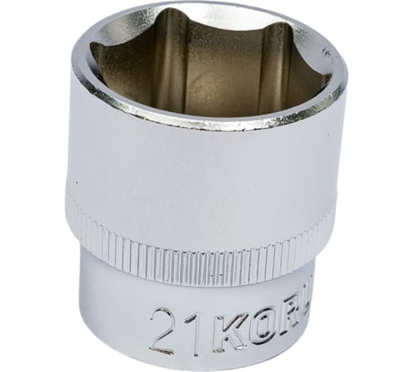 Головка торцевая 3/8"DR 6-гранная 21мм KORUDA 780719 780719