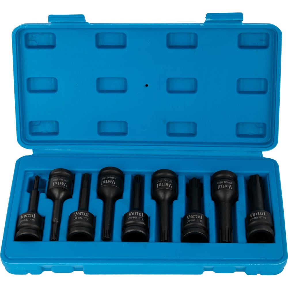 Набор ударных головок-бит Ribe 9 предметов R5-R14 VERTUL VR50253 ...