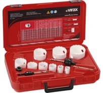 Коронки биметаллические, 19-64 мм, 9 шт. VIRAX 220907