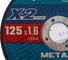Круг отрезной ЗУБР Профессионал по металлу 125 x 1.6 x 22.2 мм для УШМ 36200-125-1.6_z03 3