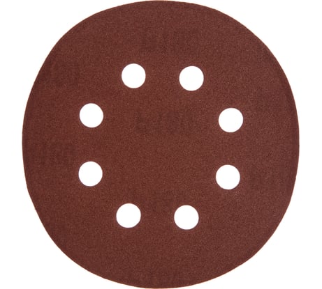 Круг шлифовальный на липучке по дереву/металлу 10 шт. (125 мм; P180; 8 отверстий) Gigant G-1021