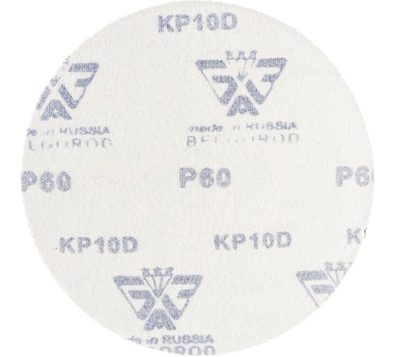 Круг шлифовальный на липучке по дереву/металлу 10 шт. (150 мм; P60; без отверстий) Gigant G-1023