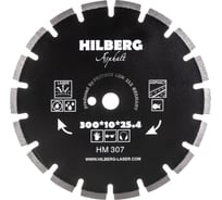 Диск алмазный отрезной Hilberg 300x25.4 Hard Materials Laser Asphalt HM307