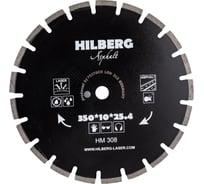 Диск алмазный отрезной Hard Materials Лазер асфальт (350х25.4х10 мм) Hilberg HM308 15909669