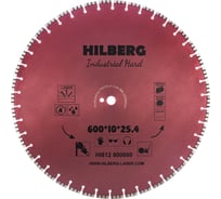 Диск алмазный отрезной Hilberg 600x25.4 Industrial Hard HI812