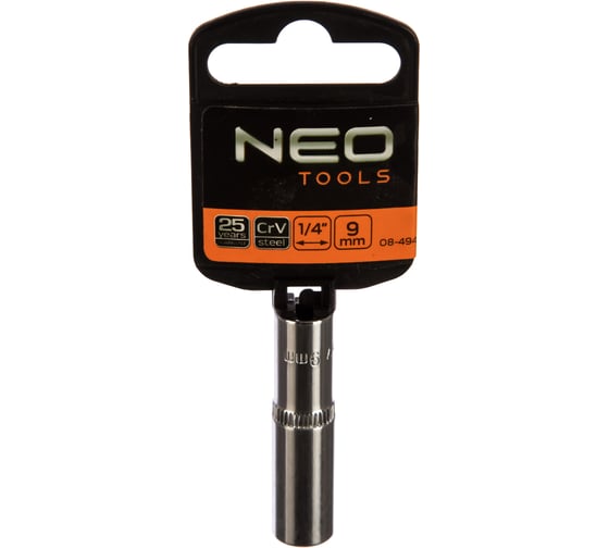 Головка торцевая 6-гранная длинная (9 мм; 1/4) NEO Tools 08-494