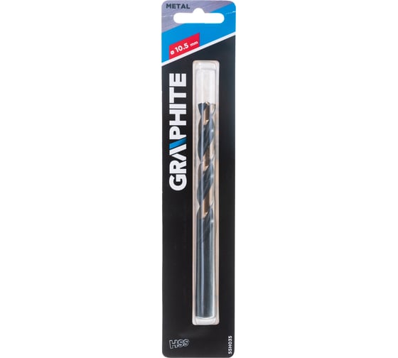 Сверло по металлу HSS-CNC 124 Pro-Tec 10.5 мм GRAPHITE 55H035