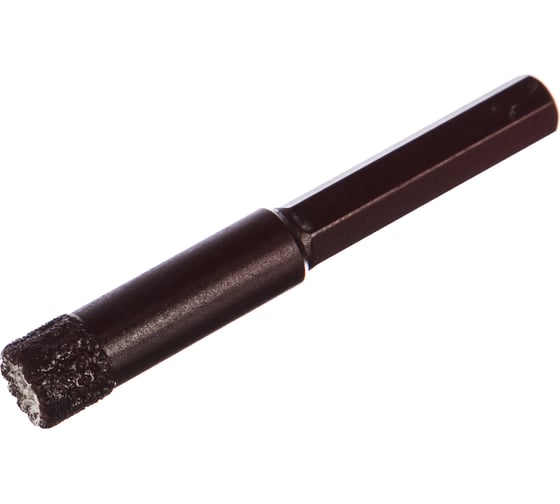 Коронка алмазная вакуумная по камню D12-10W-35L-Ш8 (12х35 мм; хвостовик HEX8 мм) MESSER 06-36-012