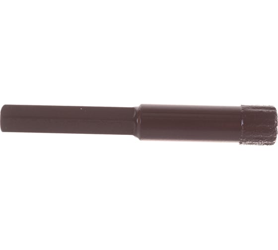Коронка алмазная вакуумная по камню D12-10W-35L-Ш8 (12х35 мм; хвостовик HEX8 мм) MESSER 06-36-012