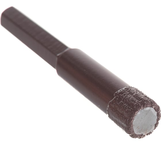 Коронка алмазная вакуумная по камню D12-10W-35L-Ш8 (12х35 мм; хвостовик HEX8 мм) MESSER 06-36-012