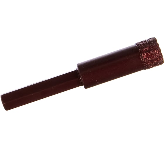 Коронка алмазная вакуумная по камню D14-10W-35L-Ш8 (14х35 мм; хвостовик HEX8 мм) MESSER 06-36-014
