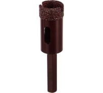 Коронка алмазная вакуумная по камню D20-10W-35L-Ш8 (20х35 мм; хвостовик HEX8 мм) MESSER 06-36-020