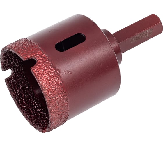Коронка алмазная вакуумная по камню D45-10W-35L-Ш11 (45х35 мм; хвостовик HEX11 мм) MESSER 06-36-045