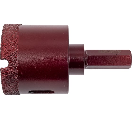 Коронка алмазная вакуумная по камню D45-10W-35L-Ш11 (45х35 мм; хвостовик HEX11 мм) MESSER 06-36-045