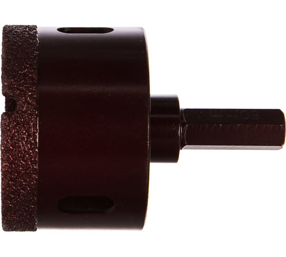 Коронка алмазная вакуумная по камню D60-10W-35L-Ш11 (60х35 мм; хвостовик HEX11 мм) MESSER 06-36-060