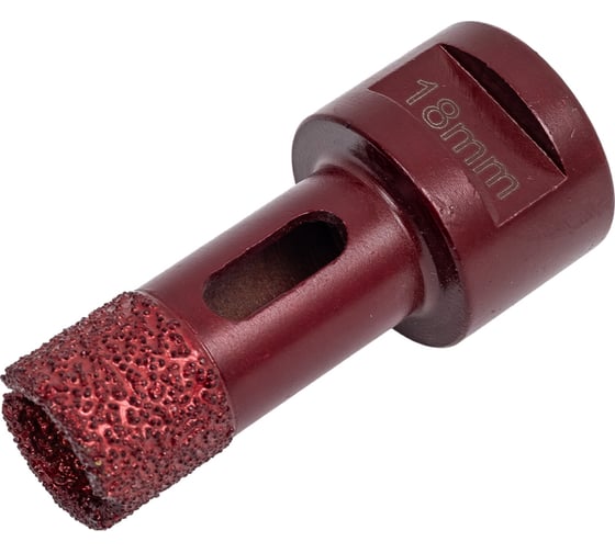 Коронка алмазная вакуумная по камню D18-15W-40L-M14 (18х40 мм; М14) MESSER 06-35-018