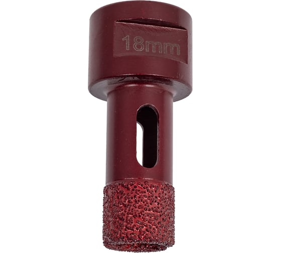 Коронка алмазная вакуумная по камню D18-15W-40L-M14 (18х40 мм; М14) MESSER 06-35-018