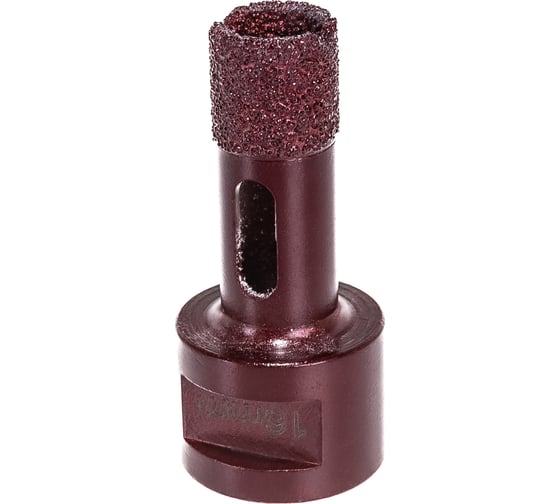 Коронка алмазная вакуумная по камню D16-15W-40L-M14 (16х40 мм; М14) MESSER 06-35-016