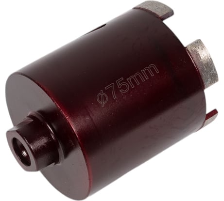 Коронка алмазная по камню с подачей воды D75-L70- М14 (75х70 мм; М14) MESSER 06-92-075