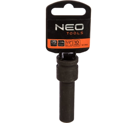 Головка ударная длинная (10 мм; 1/2; CrMo) NEO Tools 12-310