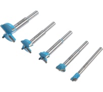 Набор сверл Форстнера твердосплавные пластины, 10-15-20-25-35 мм ТУНДРА 6870930