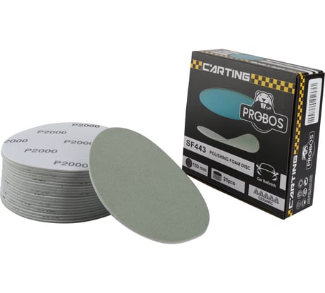 Круг абразивный полировальный SF443 Hookit P2000, 150 мм, 20 шт PROBOS 44350349-20